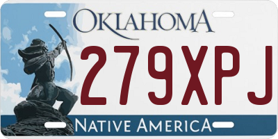 OK license plate 279XPJ