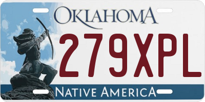OK license plate 279XPL