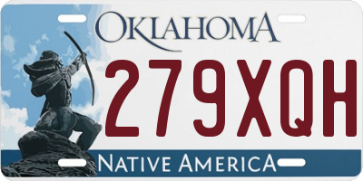 OK license plate 279XQH