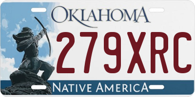 OK license plate 279XRC