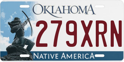 OK license plate 279XRN