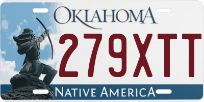 OK license plate 279XTT