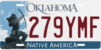 OK license plate 279YMF