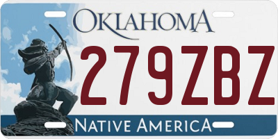 OK license plate 279ZBZ