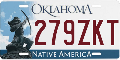 OK license plate 279ZKT