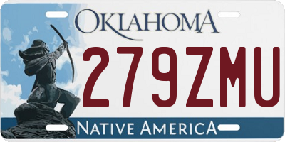 OK license plate 279ZMU