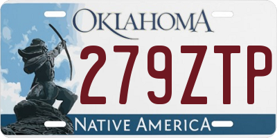 OK license plate 279ZTP