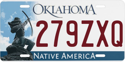 OK license plate 279ZXQ