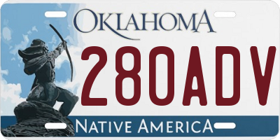 OK license plate 280ADV
