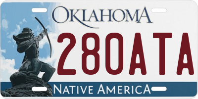 OK license plate 280ATA