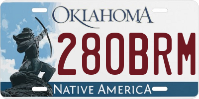 OK license plate 280BRM