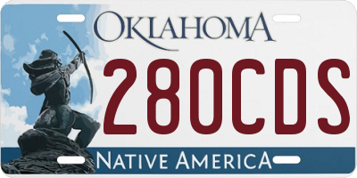 OK license plate 280CDS