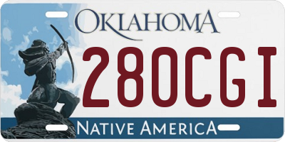 OK license plate 280CGI