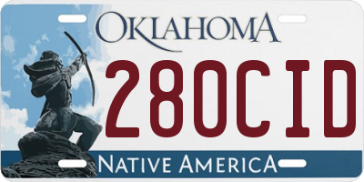 OK license plate 280CID