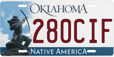 OK license plate 280CIF