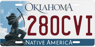 OK license plate 280CVI