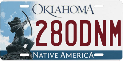 OK license plate 280DNM