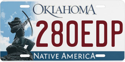 OK license plate 280EDP