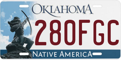 OK license plate 280FGC
