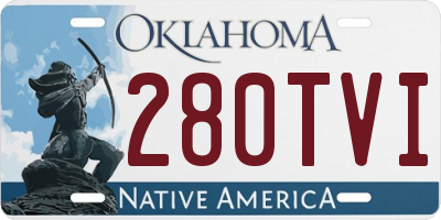 OK license plate 280TVI