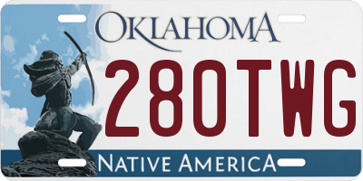 OK license plate 280TWG