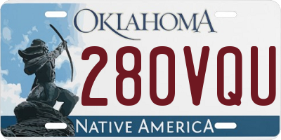 OK license plate 280VQU