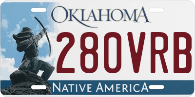 OK license plate 280VRB