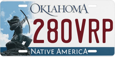 OK license plate 280VRP