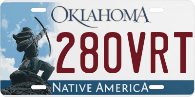 OK license plate 280VRT