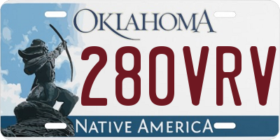 OK license plate 280VRV