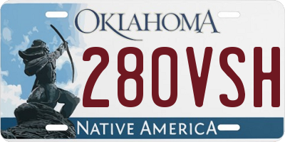 OK license plate 280VSH