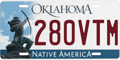 OK license plate 280VTM
