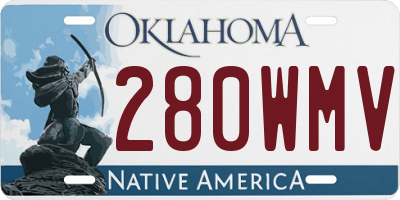 OK license plate 280WMV