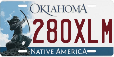 OK license plate 280XLM