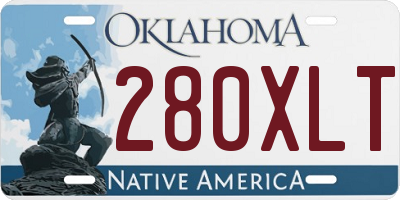OK license plate 280XLT