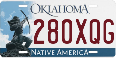 OK license plate 280XQG