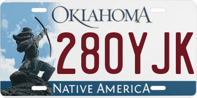 OK license plate 280YJK