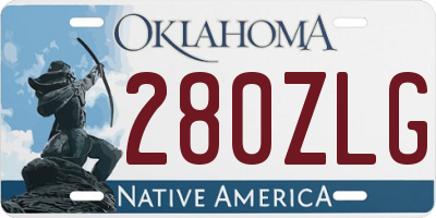 OK license plate 280ZLG