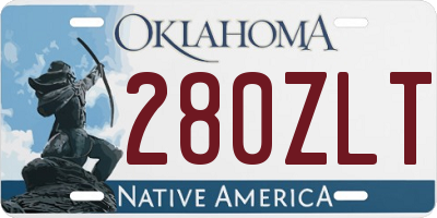 OK license plate 280ZLT