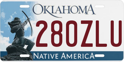 OK license plate 280ZLU