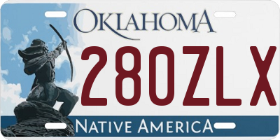 OK license plate 280ZLX