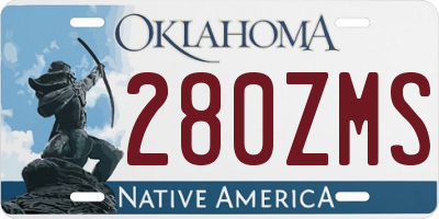 OK license plate 280ZMS