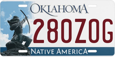OK license plate 280ZOG