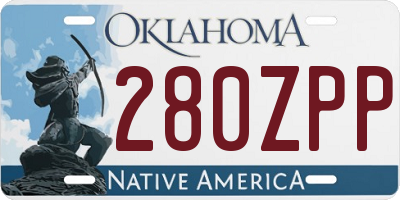 OK license plate 280ZPP