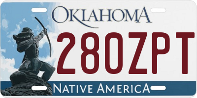 OK license plate 280ZPT