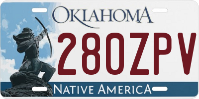 OK license plate 280ZPV