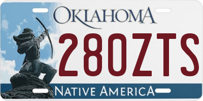 OK license plate 280ZTS