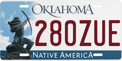 OK license plate 280ZUE