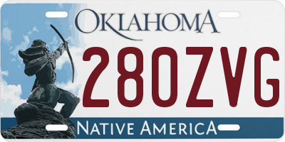 OK license plate 280ZVG