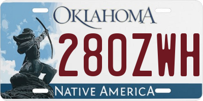 OK license plate 280ZWH